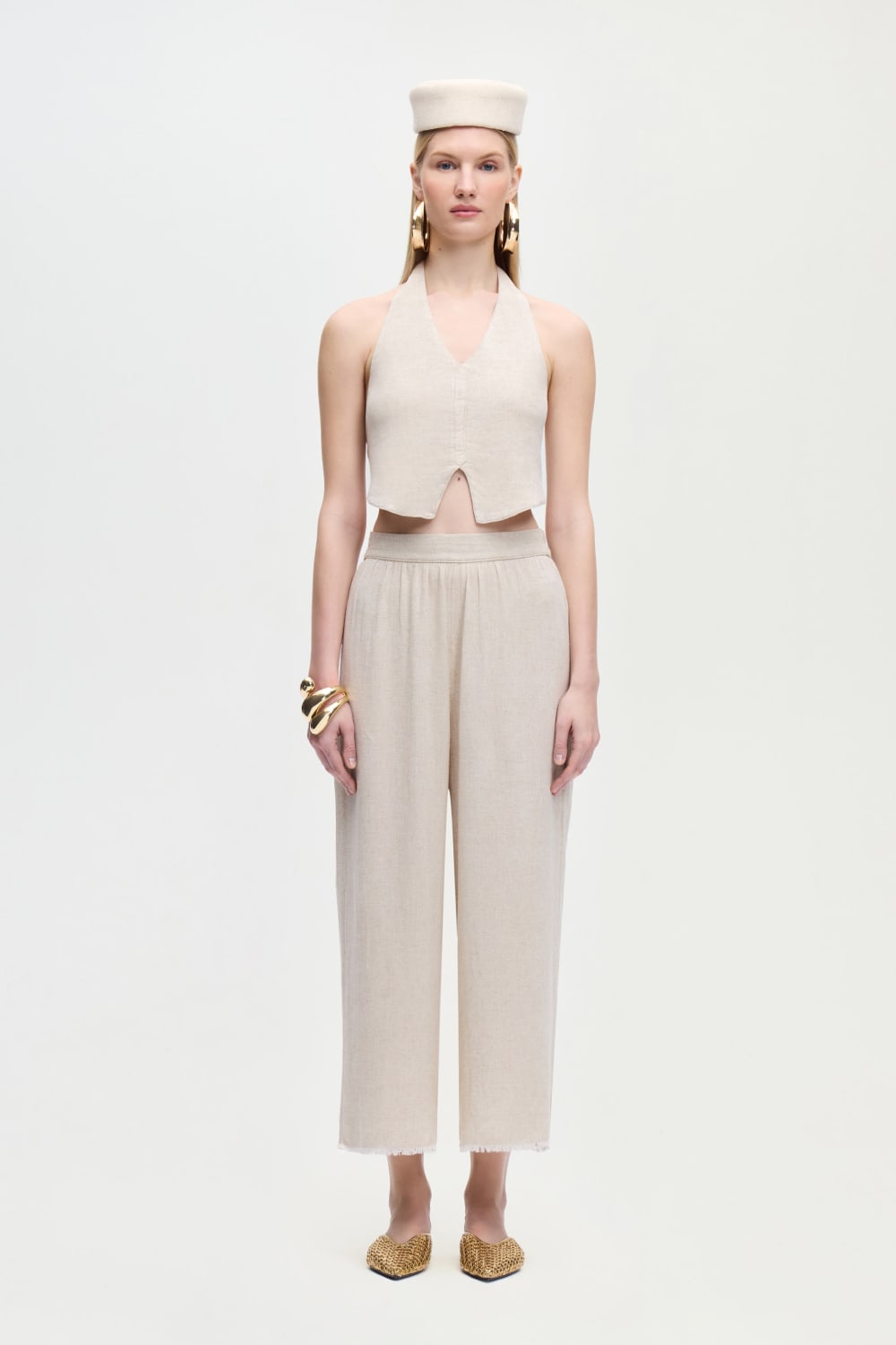İkikız-Keten Naturel Pantolon-Pantolon-2-roqelvaxirum.shop