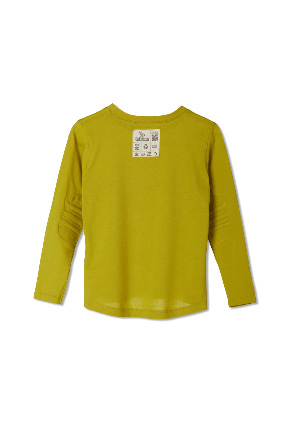 JayJayJumpie-Dirsek Pedli Pamuklu Uzun Kollu Tişört | Lime-T-Shirts-2-roqelvaxirum.shop