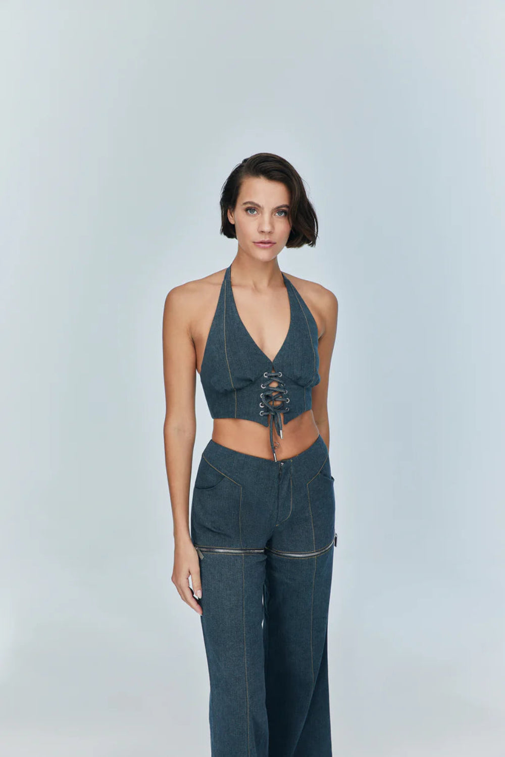 Jendue-Monte Pants & Zipper Short-Pantolon-1-roqelvaxirum.shop
