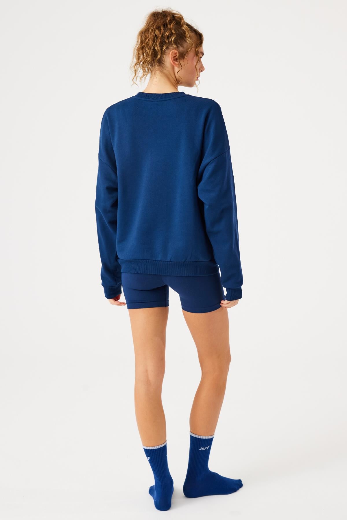 Jerf-Aura Sweatshirt Lacivert-Sweatshirts & Hoodies-3-roqelvaxirum.shop