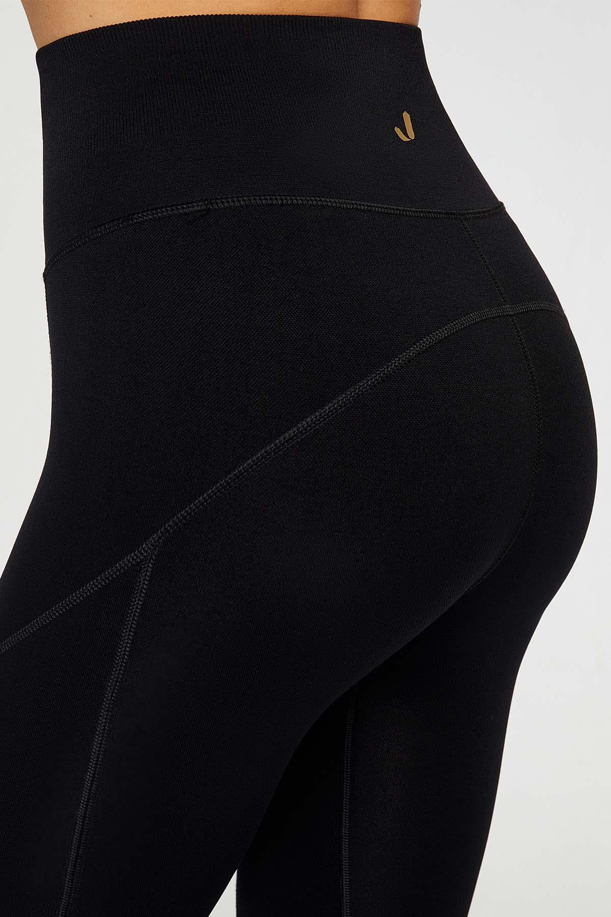 Jerf-Pine Yüksek Bel & Toparlayıcı Tayt Siyah-Tayt-4-roqelvaxirum.shop