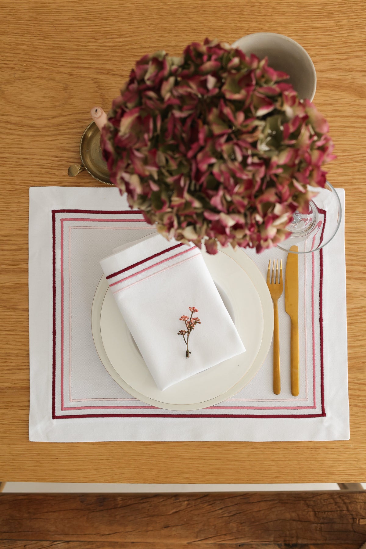 KM Home Collection-2'li Set Rosé Peçete-Sunum Aksesuarları-1-roqelvaxirum.shop