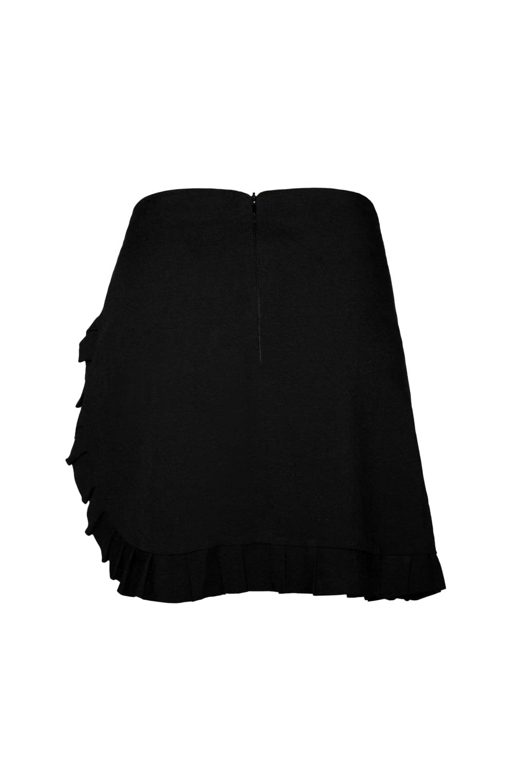 Kahshan-Black 'wings' Mini Skirt-Etek-2-roqelvaxirum.shop