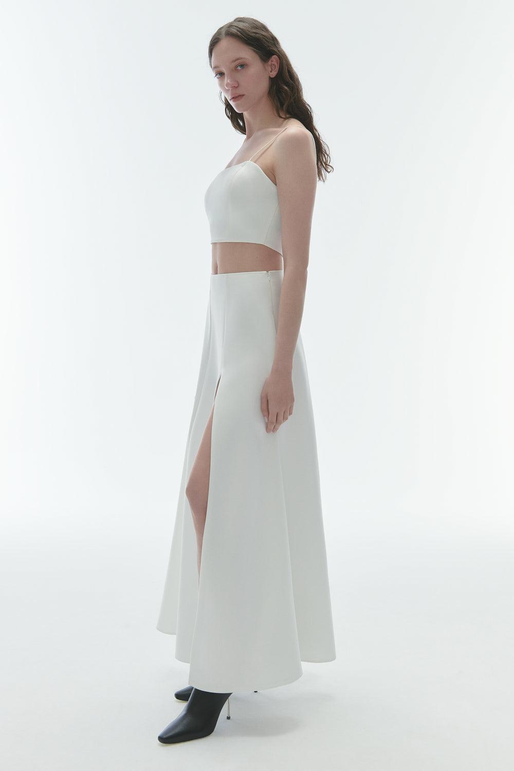 Karrla-Lally Long Skirt With Deep Slit-Etek-2-roqelvaxirum.shop