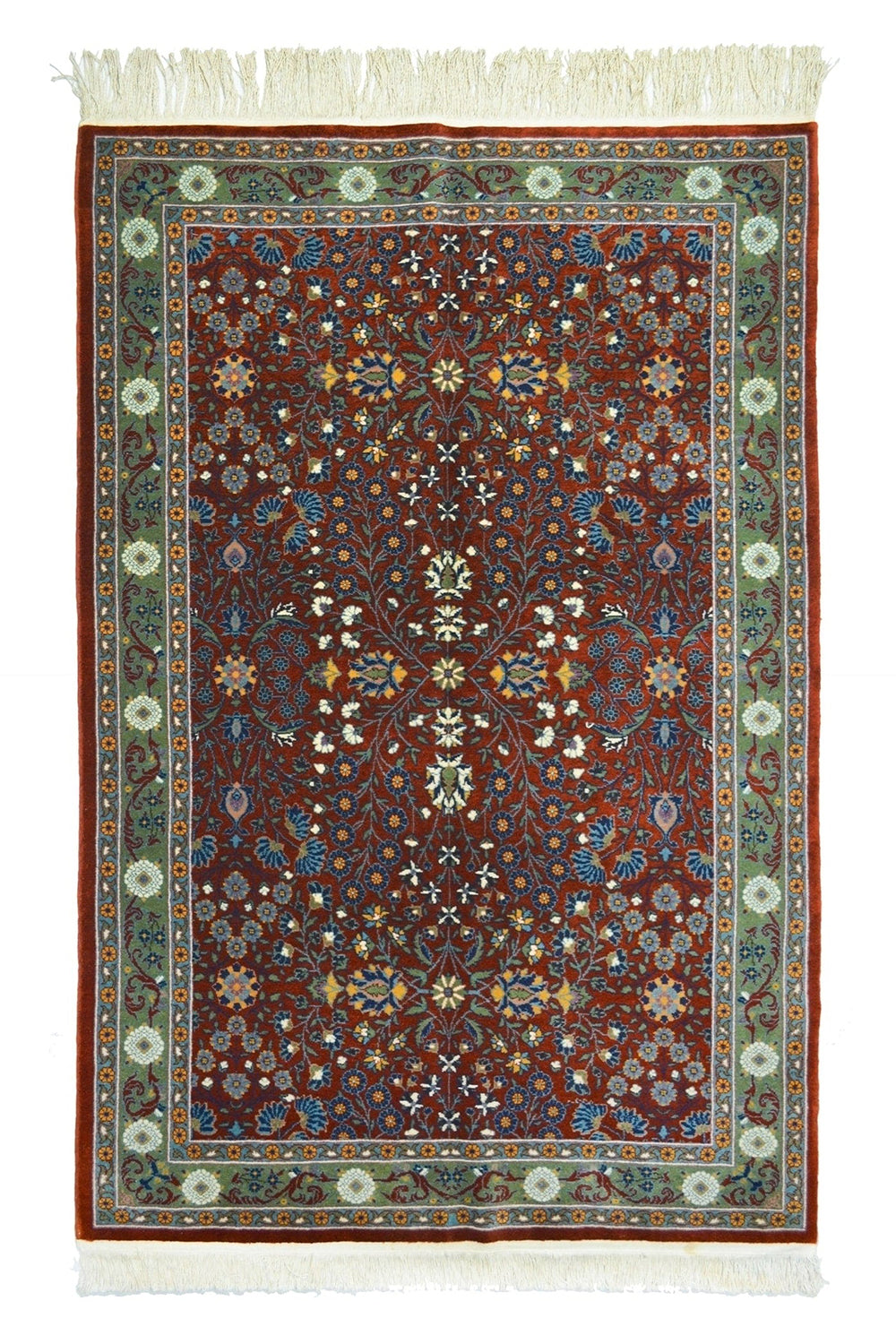 Yedi Dağın Çiçeği El Dokuma Hereke Halısı 100x180 Cm (1.8 M²) - 0