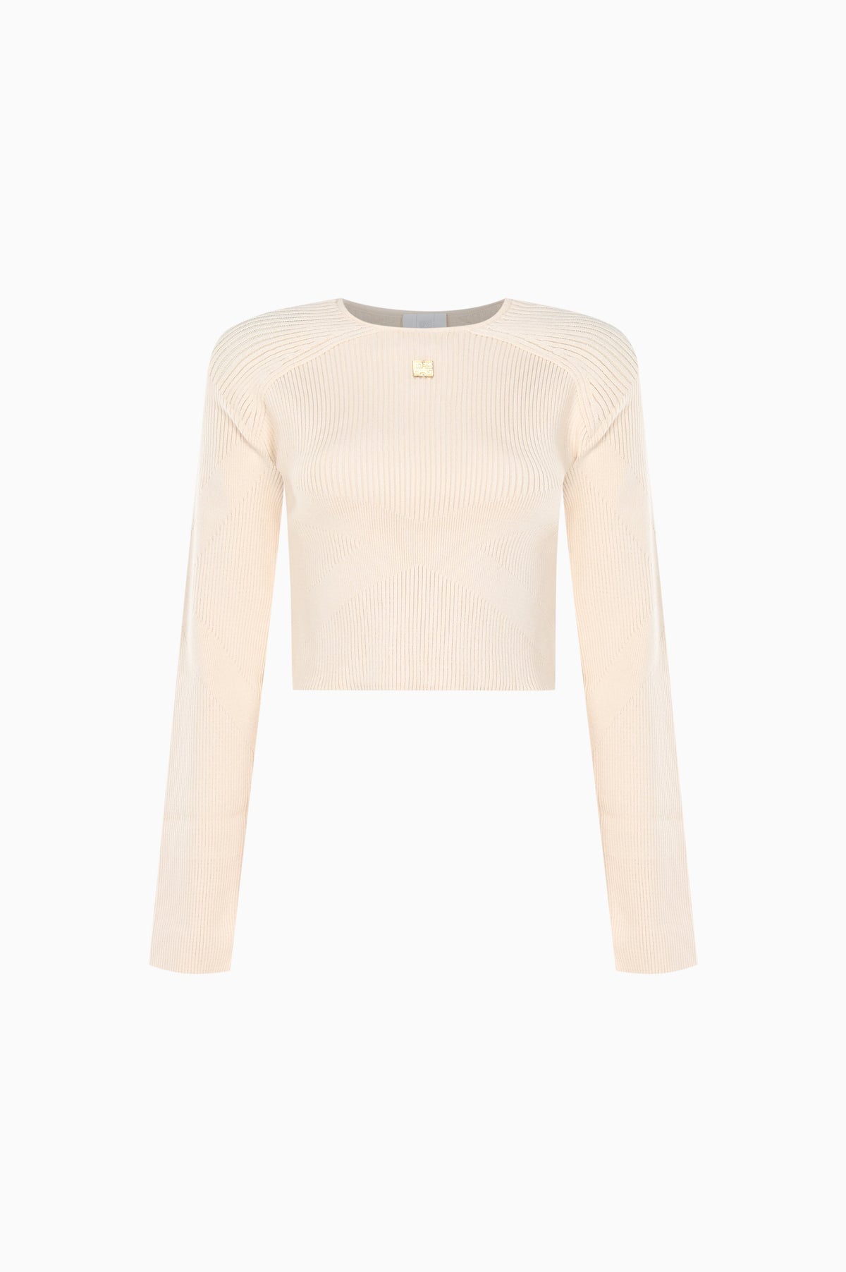 Kntlgy-Future Knit Bej Crop Kazak-Kazak & Triko-1-roqelvaxirum.shop