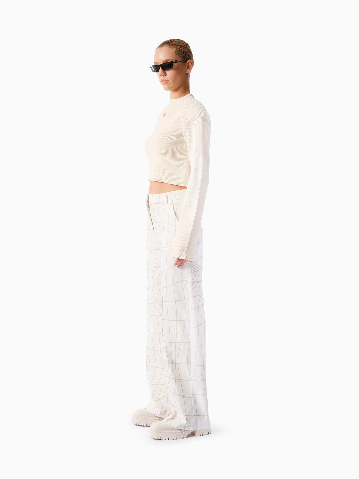 Kntlgy-Future Knit Bej Crop Kazak-Kazak & Triko-4-roqelvaxirum.shop