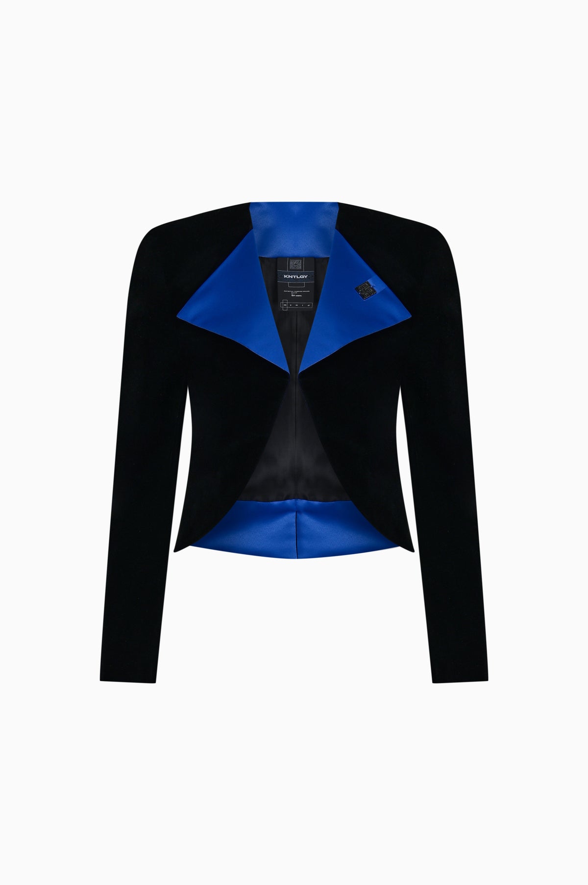Kntlgy-Kadife Crop Blazer-Ceket-1-roqelvaxirum.shop