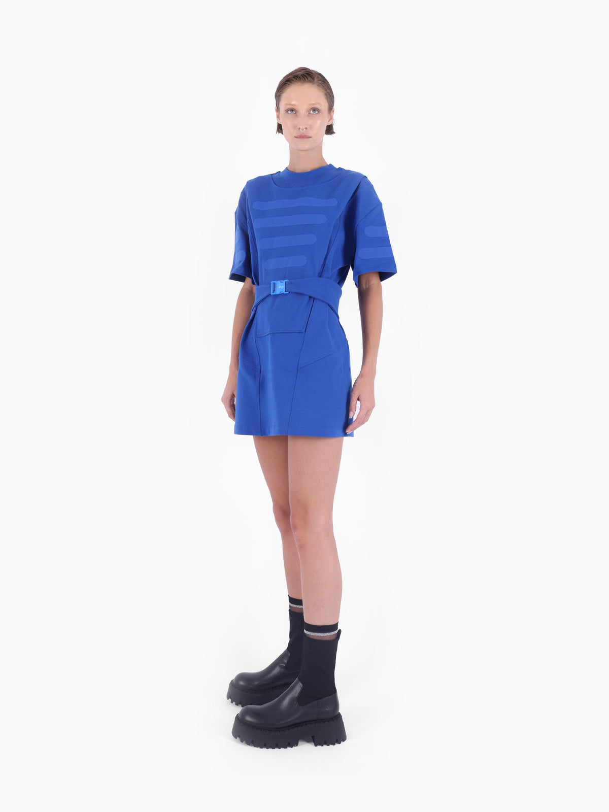 Kntlgy-Mavi Sweatshirt Elbise-Elbise-2-roqelvaxirum.shop