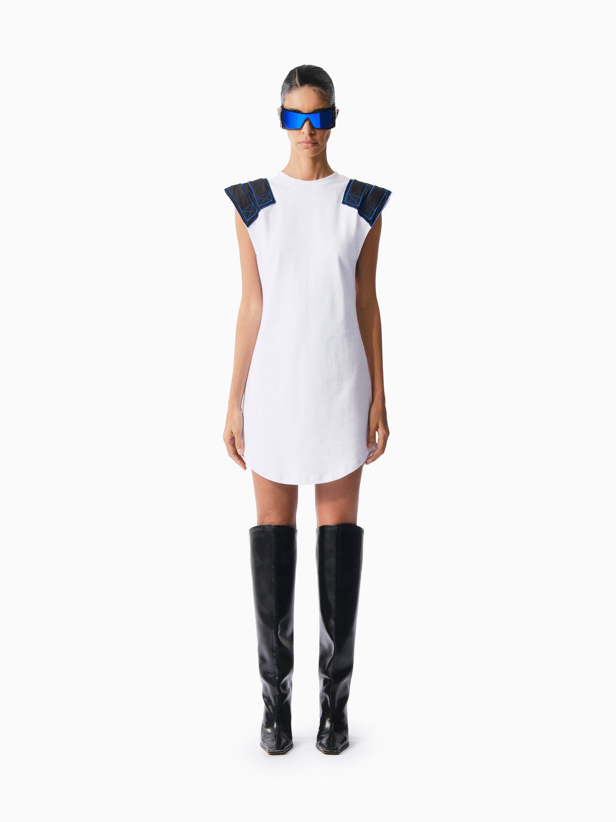 Kntlgy-White Sweatshirt Dress-Elbise-1-roqelvaxirum.shop