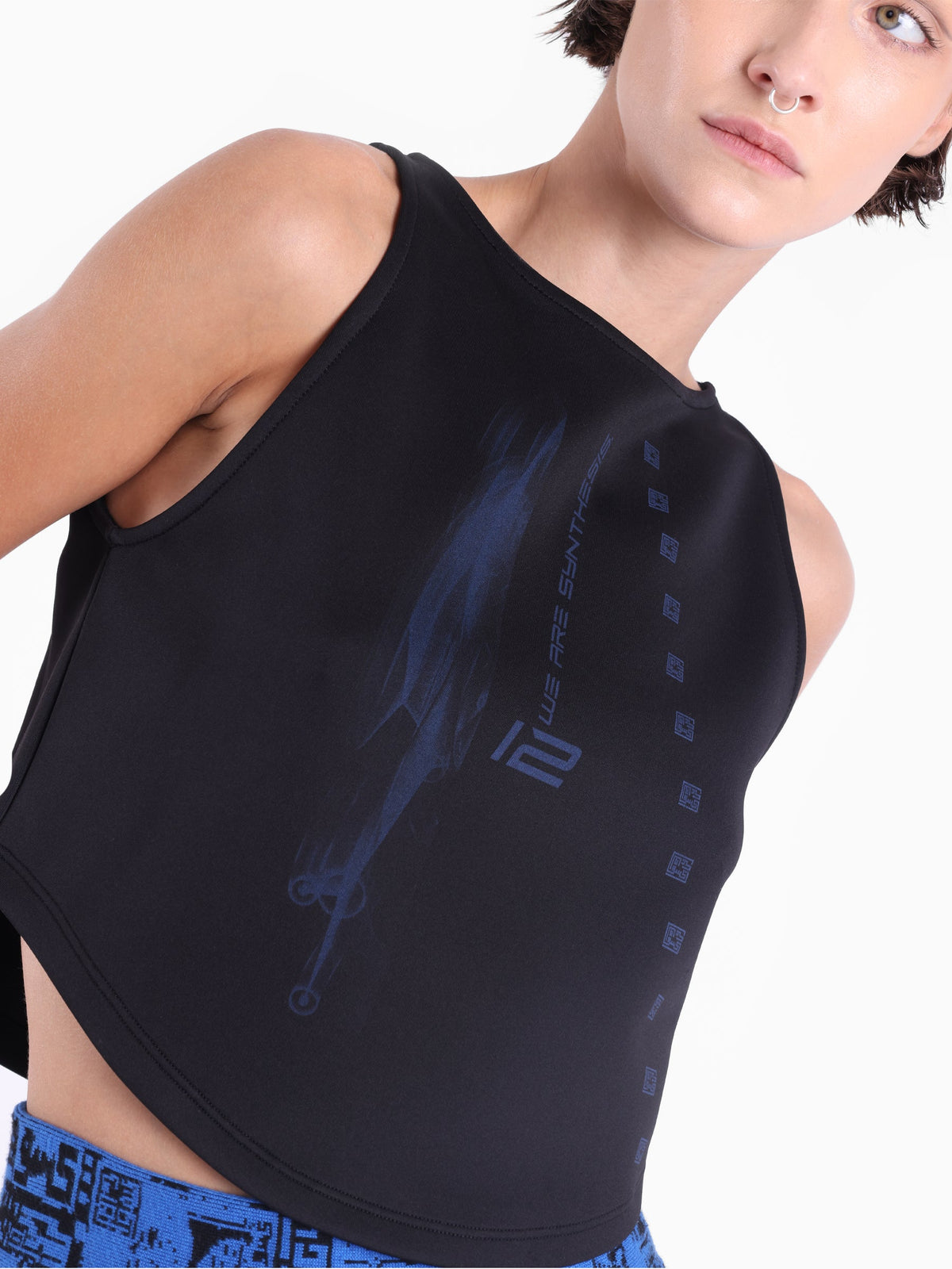 Kntlgy-X Edk Ai Baskılı Crop Üst-Crop Top-3-roqelvaxirum.shop