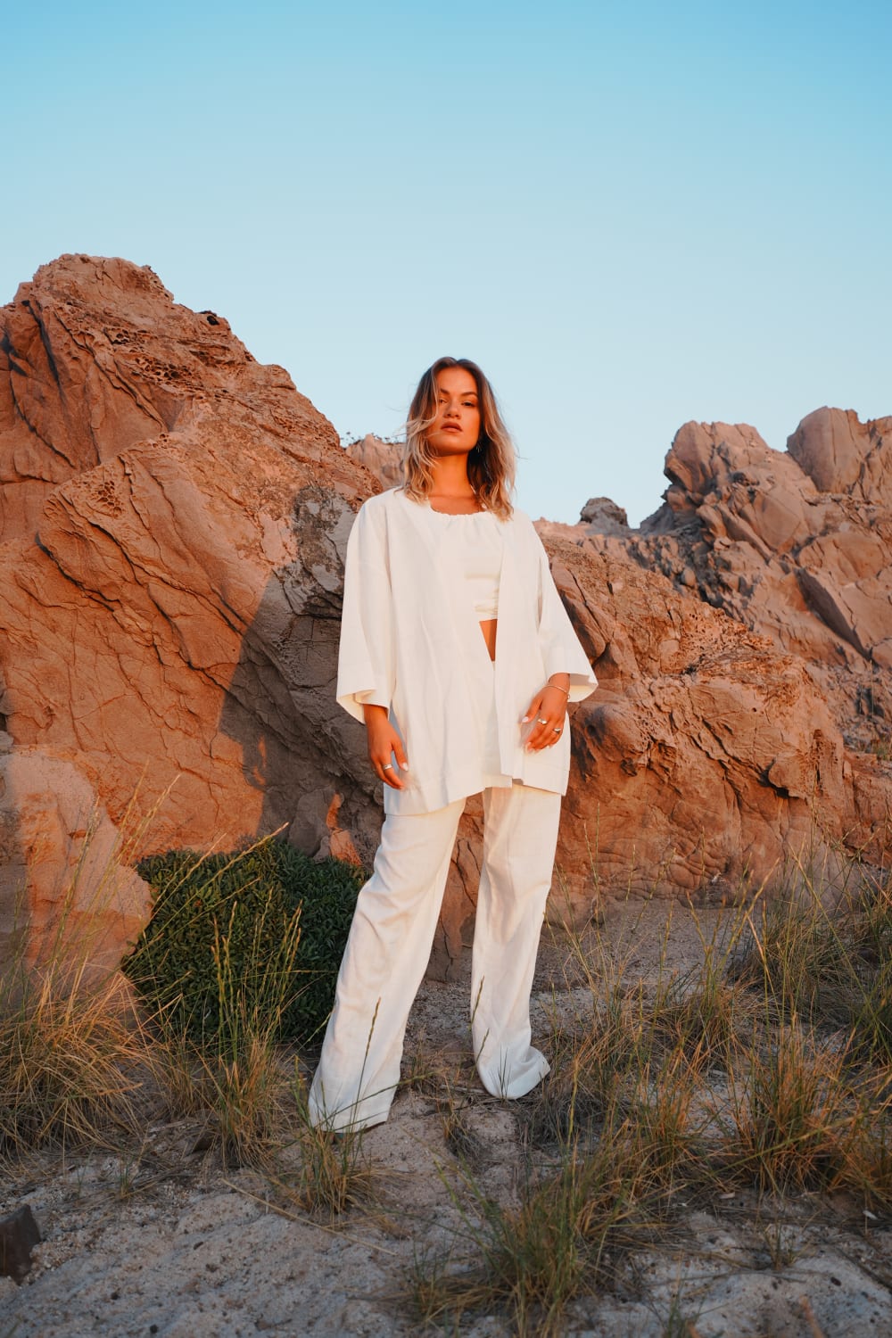 Koi People-%100 Keten Oversize Kimono-Kimono-2-roqelvaxirum.shop