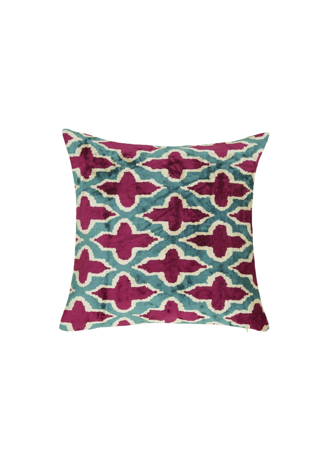 La Casa Antica-İpek Kadife İkat Yastık Kılıfı (50x50cm)-Yastık Kılıfı-1-roqelvaxirum.shop