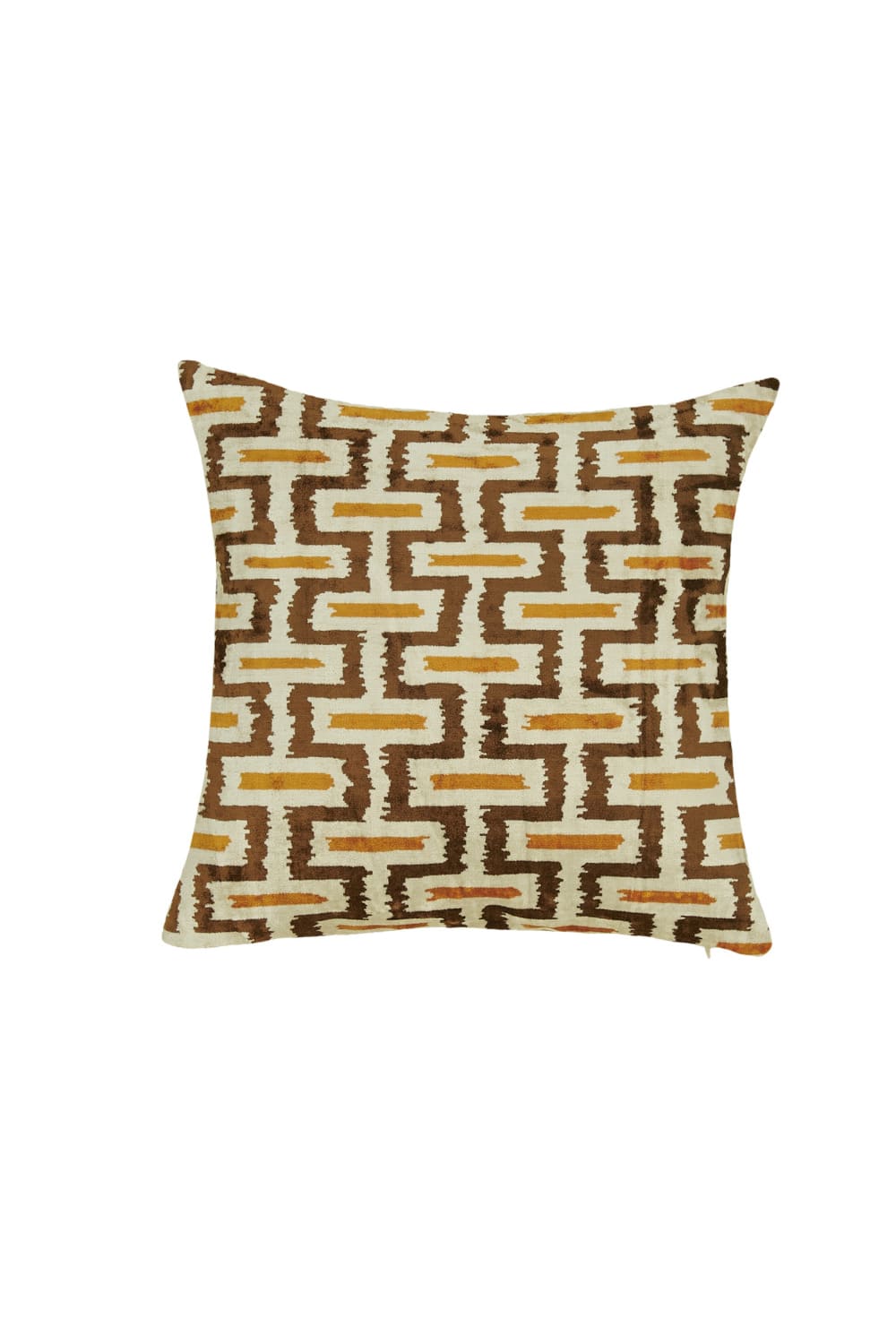 La Casa Antica-İpek Kadife İkat Yastık Kılıfı (50x50cm)-Yastık Kılıfı-1-roqelvaxirum.shop