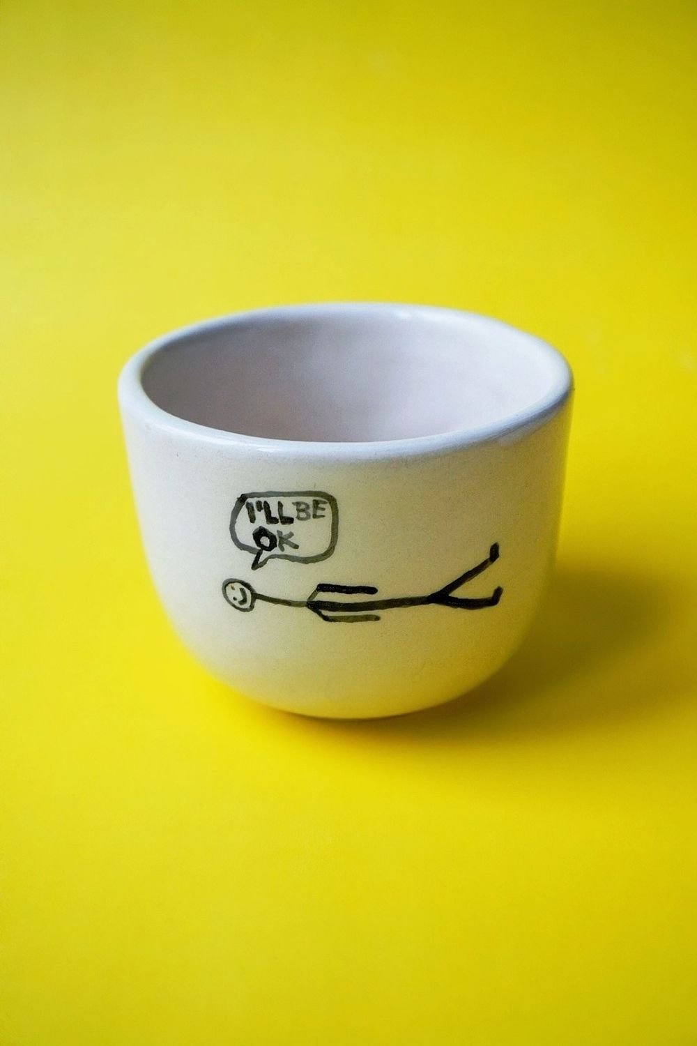 Lattuga Ceramics-I'll Be Ok Kupa-Bardak-1-roqelvaxirum.shop