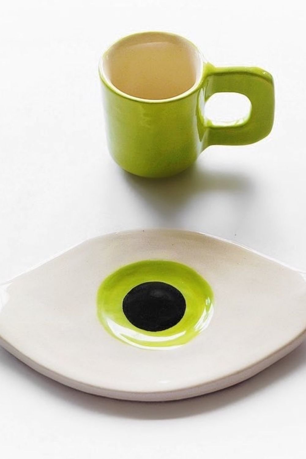 Lattuga Ceramics-Yeşil Göz Türk Kahvesi Fincanı-Bardak-1-roqelvaxirum.shop