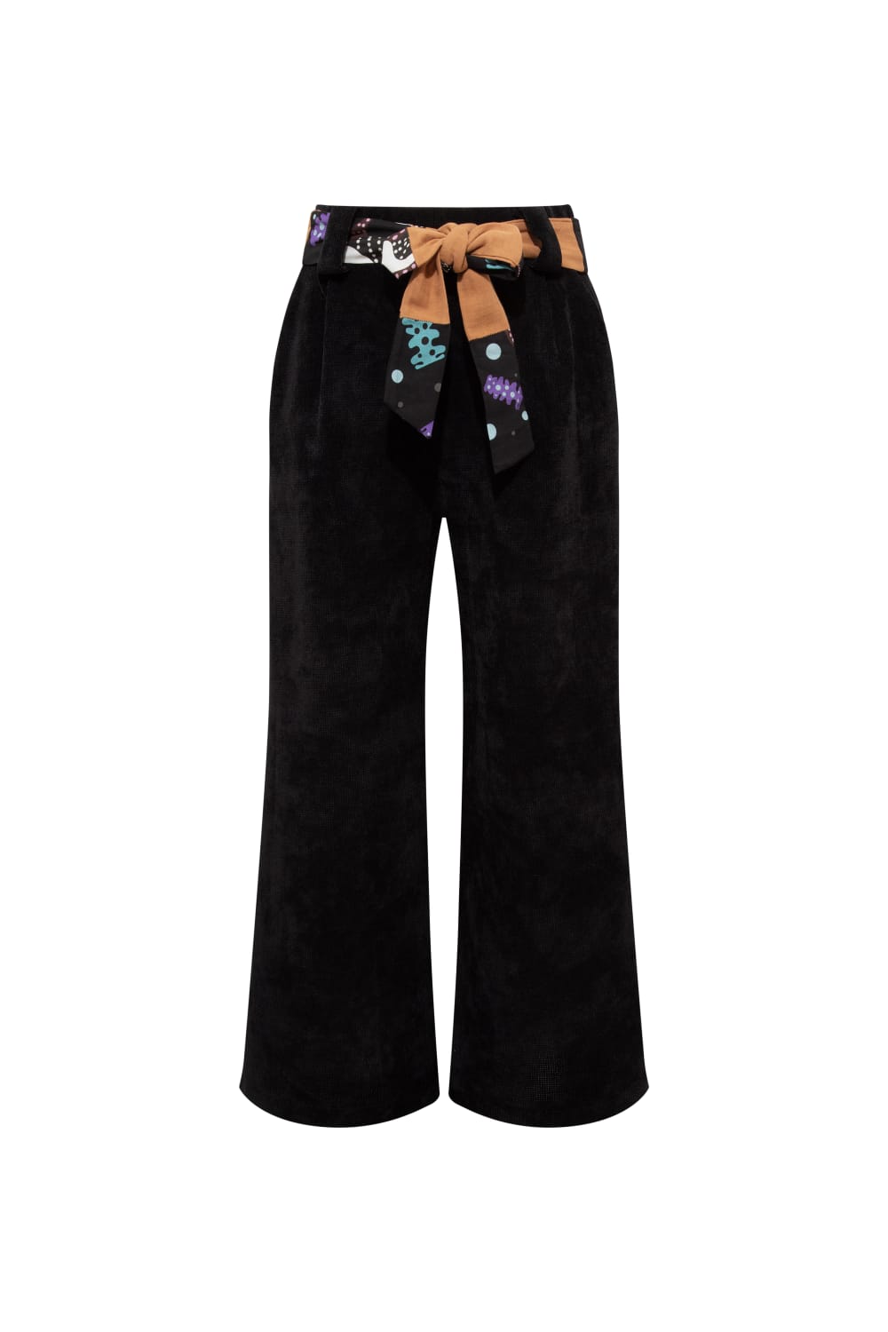 Le-Monade Dreams-Şönil Patch Kemer Detaylı Siyah Pantolon-Pantolon-1-roqelvaxirum.shop