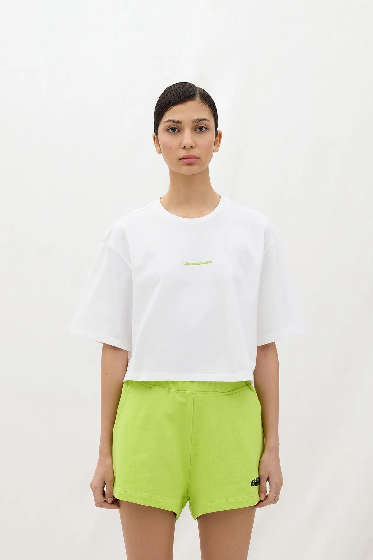 Les Benjamins-Crop Oversized Tee 022-Crop Top-1-roqelvaxirum.shop