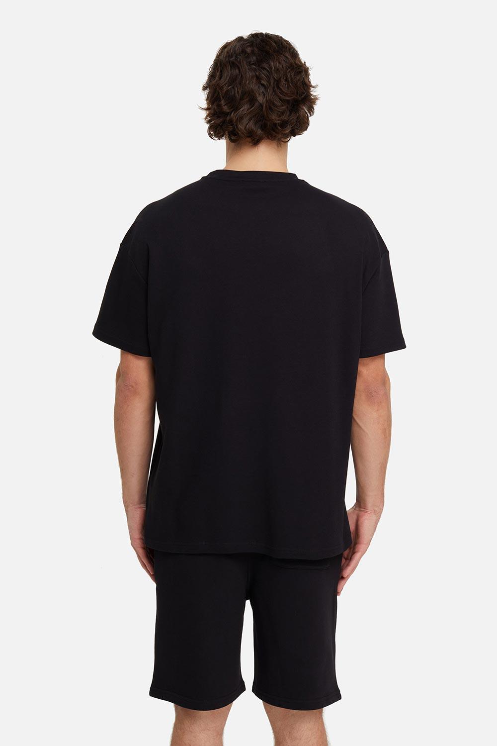 Les Benjamins-Oversized Tee 001 - Black-T-Shirts-3-roqelvaxirum.shop