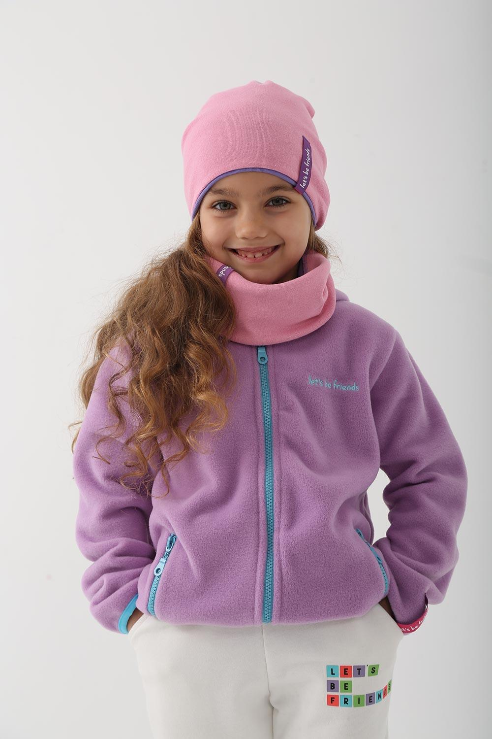 Let's Be Friends-Polar Zipli Hoodie - Lila-Sweatshirts & Hoodies-2-roqelvaxirum.shop