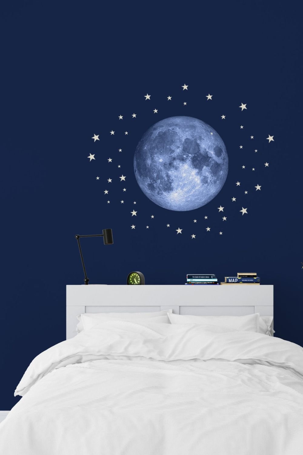 Lil'Gaea-Blue Moon & Stars Xl Duvar Etiketi-Duvar Dekorları-2-roqelvaxirum.shop