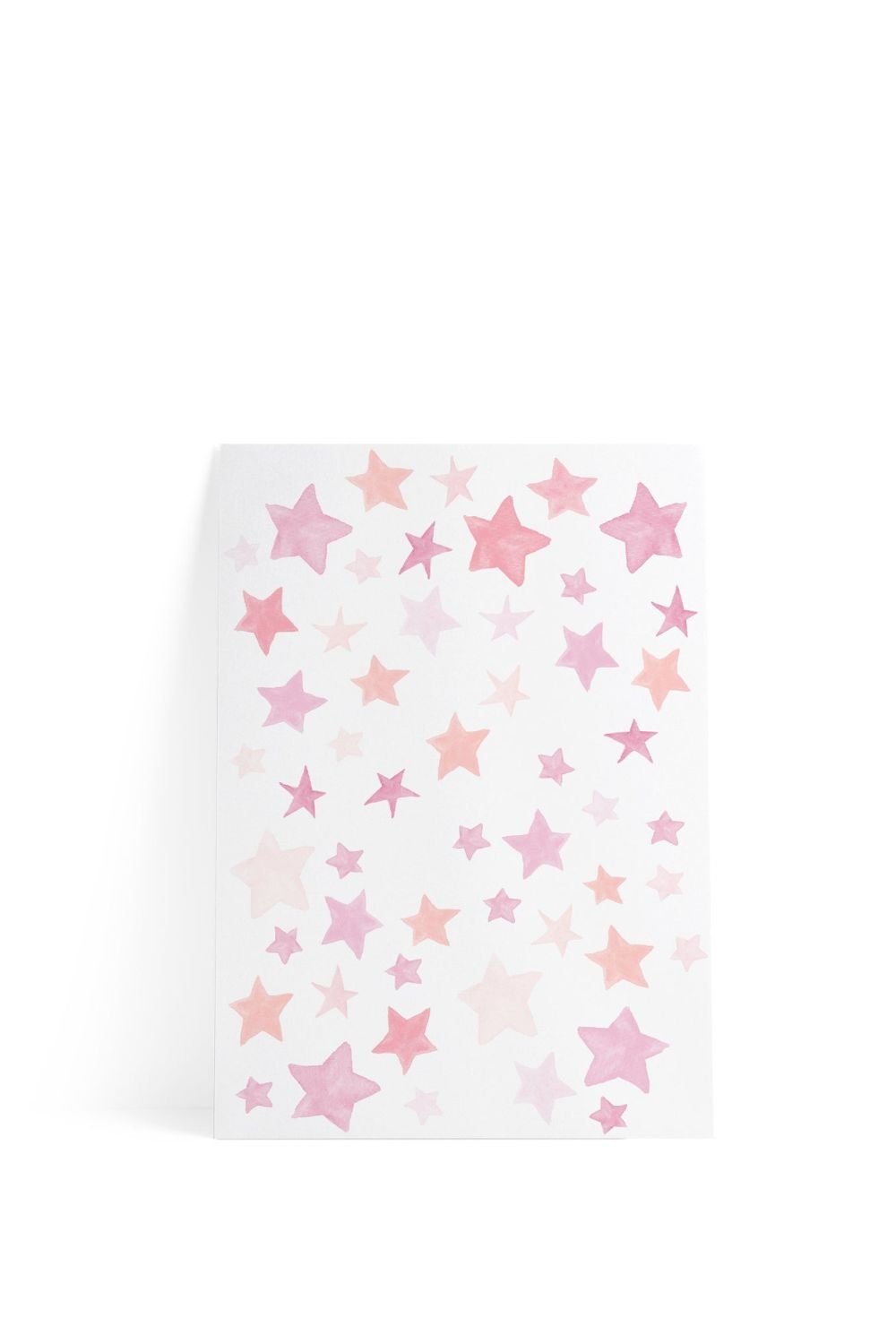 Lil'Gaea-Pembe Yıldızlar Duvar Etiketi-Duvar Dekorları-1-roqelvaxirum.shop
