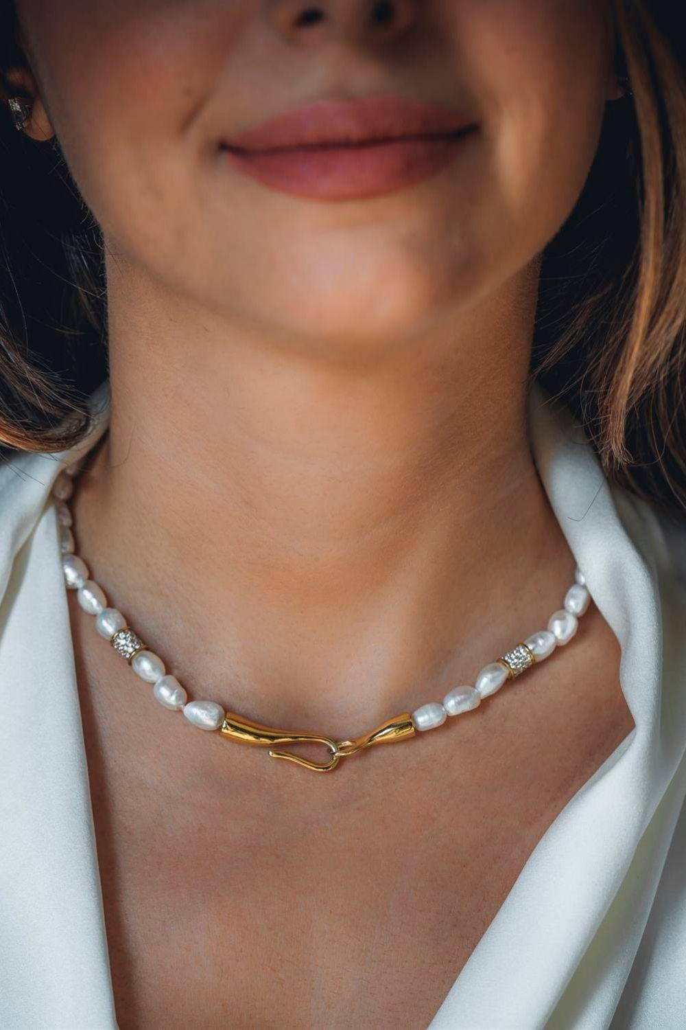 Linya Jewellery-Bayem Taşlı İnci Kolye-Kolye-2-roqelvaxirum.shop