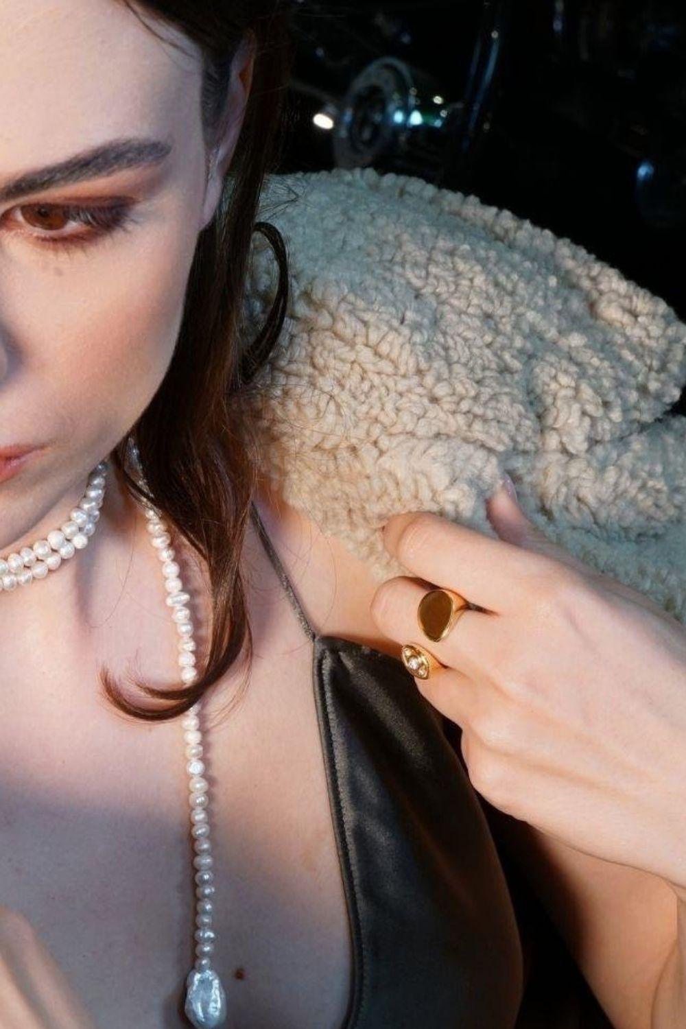 Linya Jewellery-Bombay Taşlı Yüzük Gold-Yüzük-3-roqelvaxirum.shop