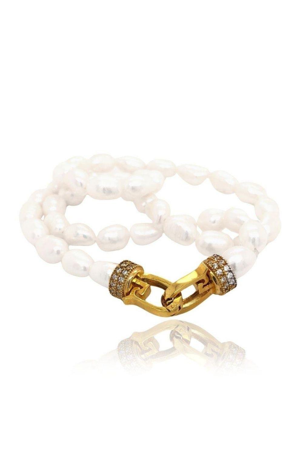 Linya Jewellery-Lock Taşlı İnci Kolye-Kolye-1-roqelvaxirum.shop
