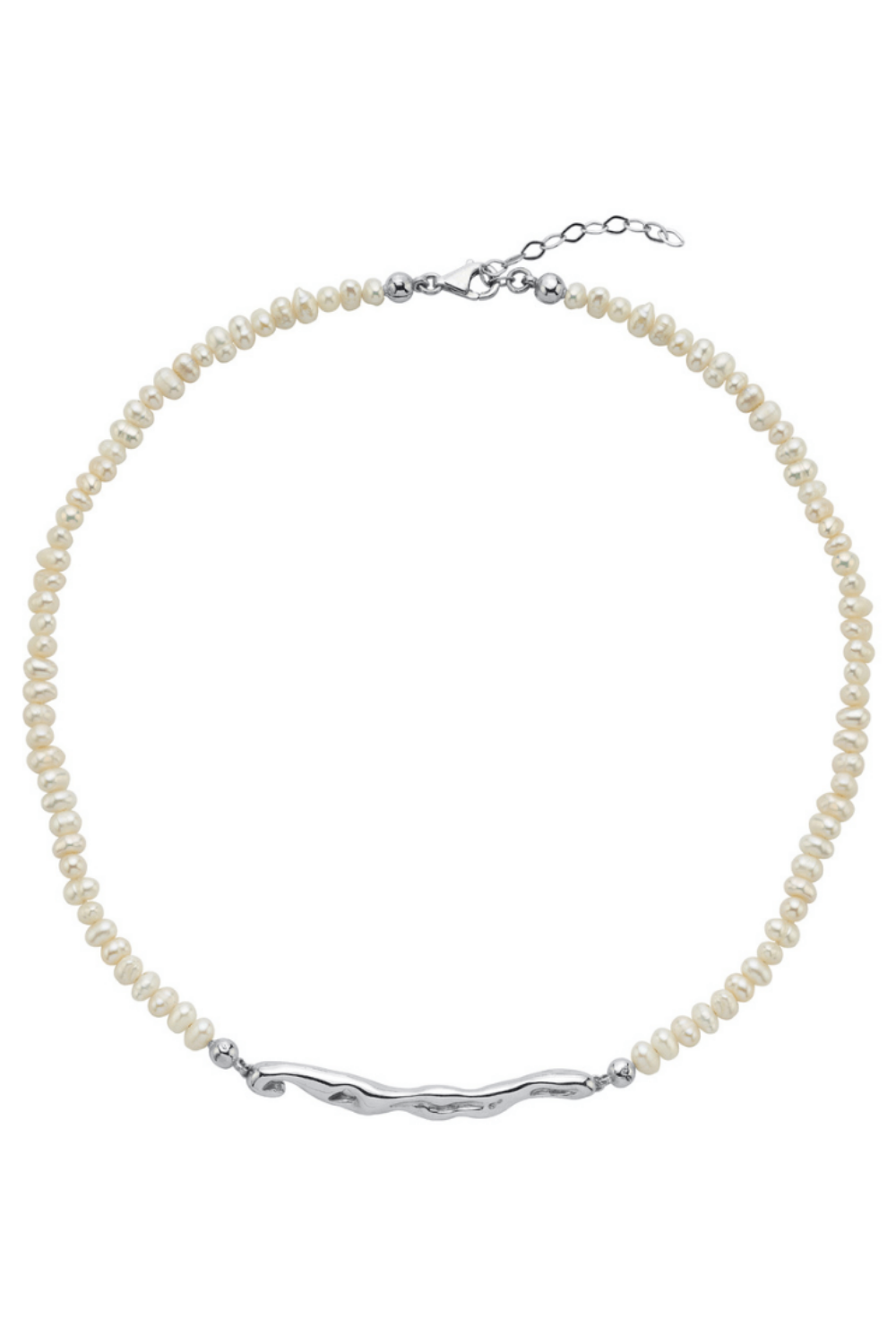 Linya Jewellery-Pontus Damla Yatay İnci Kolye Gümüş-Kolye-1-roqelvaxirum.shop