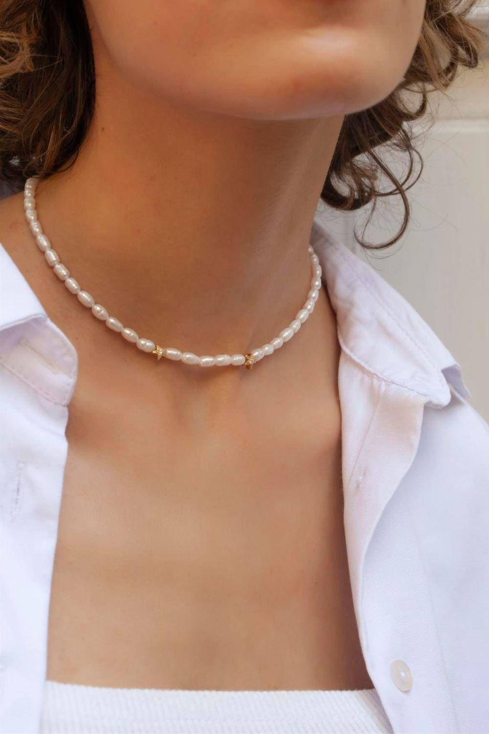 Linya Jewellery-Rometta Yıldızlı İnci Kolye-Kolye-2-roqelvaxirum.shop