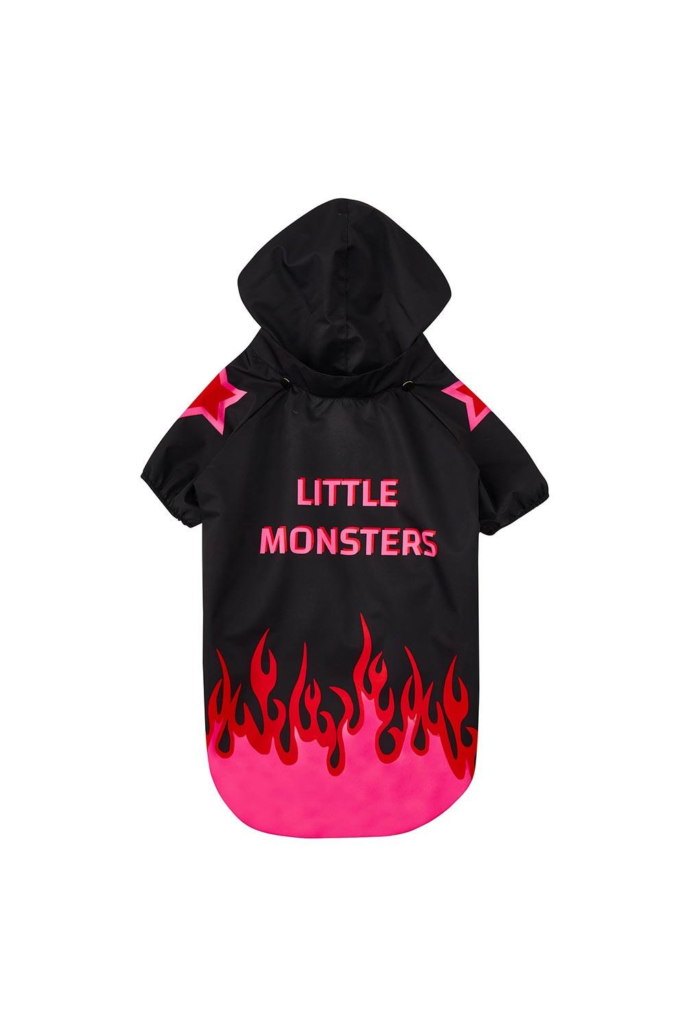 Little Monsters-Black Fire Yağmurluk-Köpek-1-roqelvaxirum.shop