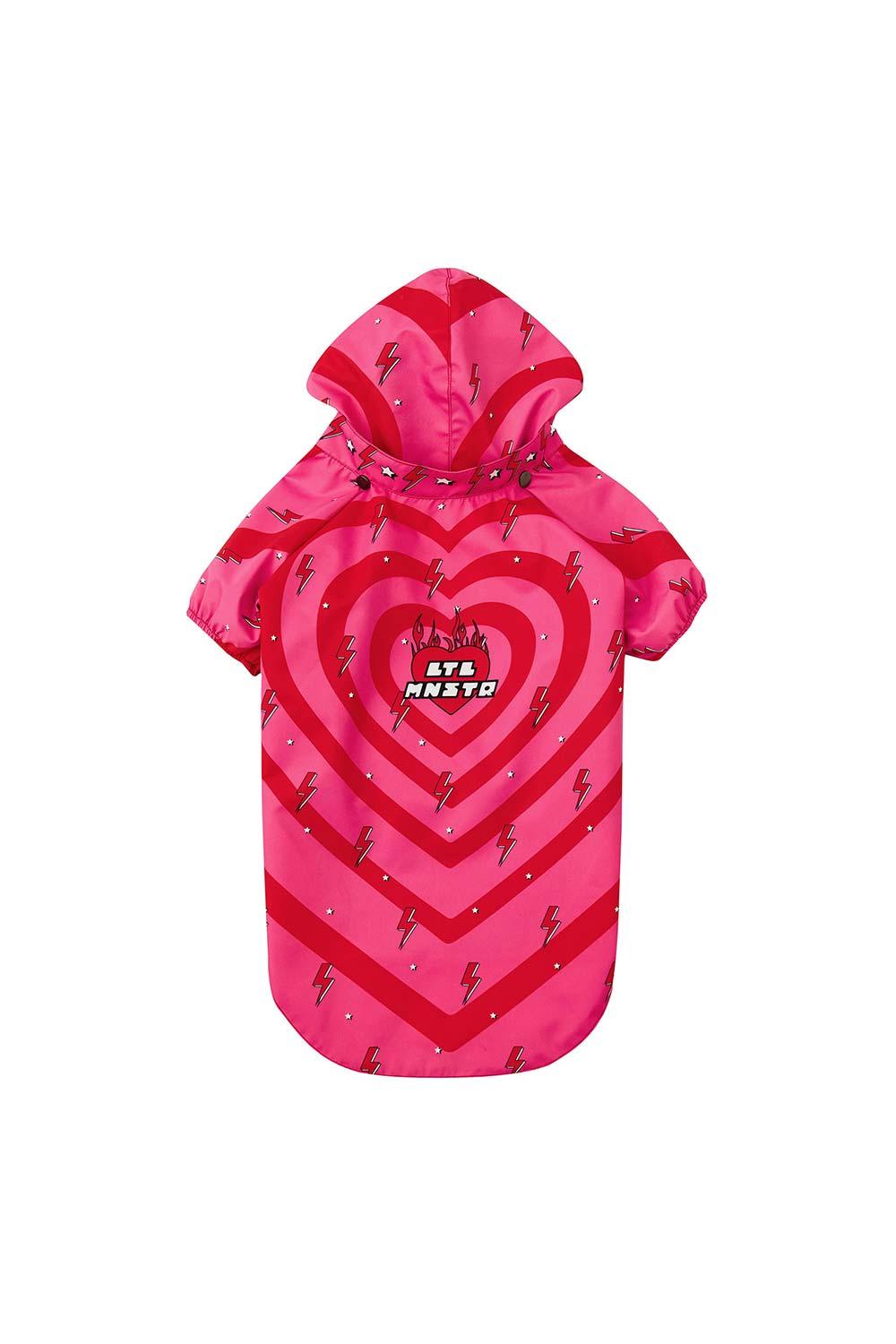 Little Monsters-Heart On Fire Yağmurluk-Köpek-1-roqelvaxirum.shop