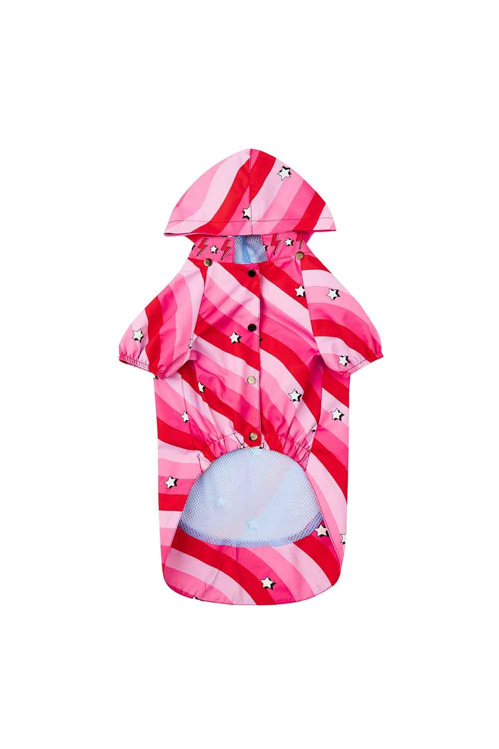 Little Monsters-Pink Swirl Yağmurluk-Köpek-5-roqelvaxirum.shop