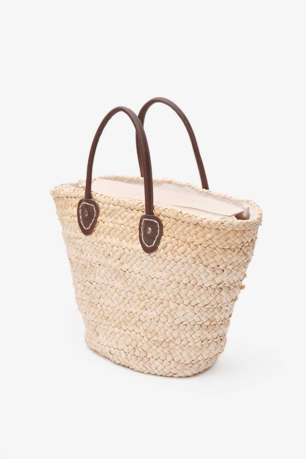 Loventa-Fermuarlı Hasır Omuz Çantası Bej Aten-Omuz Çantası-3-roqelvaxirum.shop