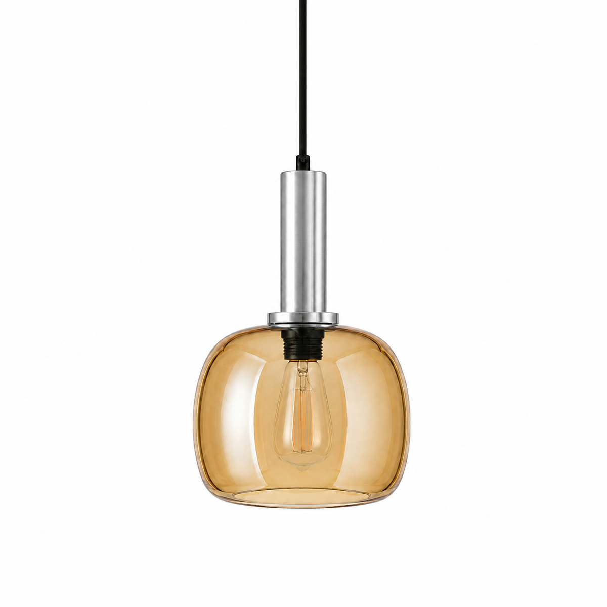 Lumiana-Aurelia Small Cam Sarkıt Krom-Avize-6-roqelvaxirum.shop