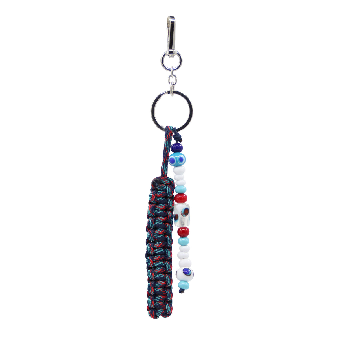 Maison Sacrée-Bien Vivre Evil Eye Bead Bag Charm-Çanta Aksesuarları-1-roqelvaxirum.shop