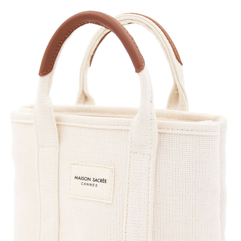 Maison Sacrée-Miramar Beige Extra Mini Shoulder Bag-Omuz Çantası-5-roqelvaxirum.shop