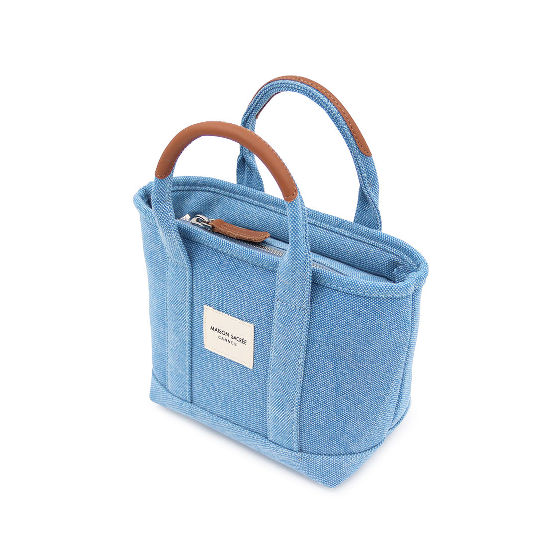 Maison Sacrée-Miramar Denim Extra Mini Shoulder Bag-Omuz Çantası-4-roqelvaxirum.shop