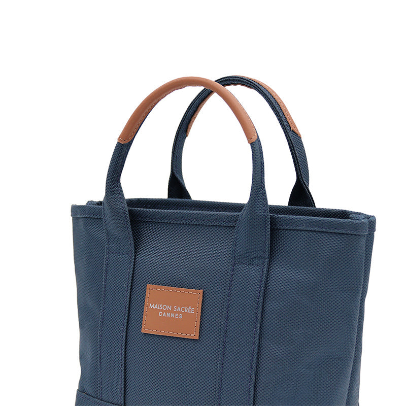 Maison Sacrée-Miramar Winter Navy Blue Extra Mini Shoulder Bag-Omuz Çantası-3-roqelvaxirum.shop