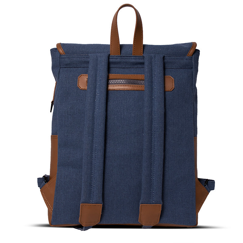 Maison Sacrée-Paloma Navy Blue 17'' Backpack-Sırt Çantası-3-roqelvaxirum.shop