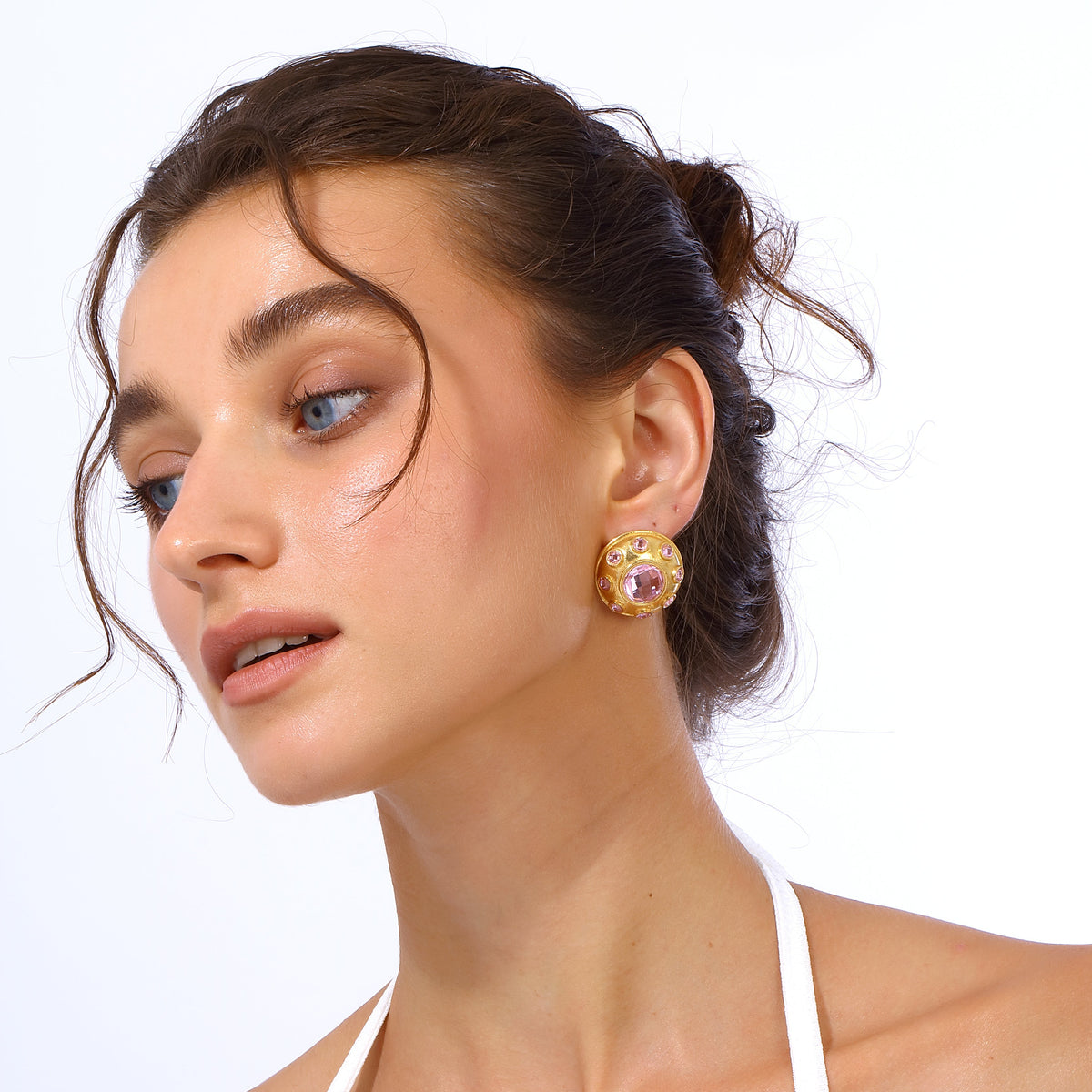 Maison Soula-Olympia Earrings Rose Pink-Earrings-2-roqelvaxirum.shop