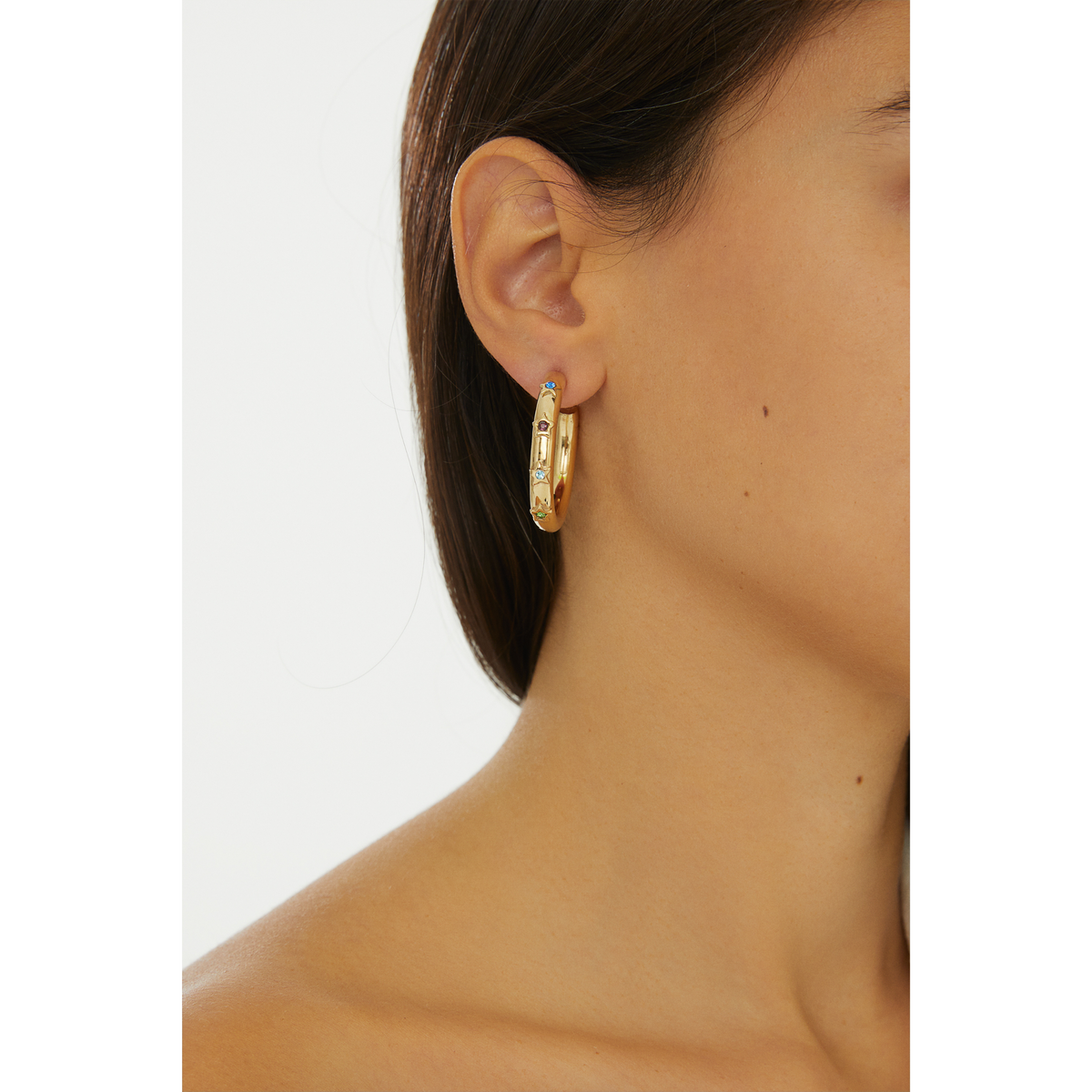 Maison Soula-Andromeda Hoop Earrings-Earrings-4-roqelvaxirum.shop