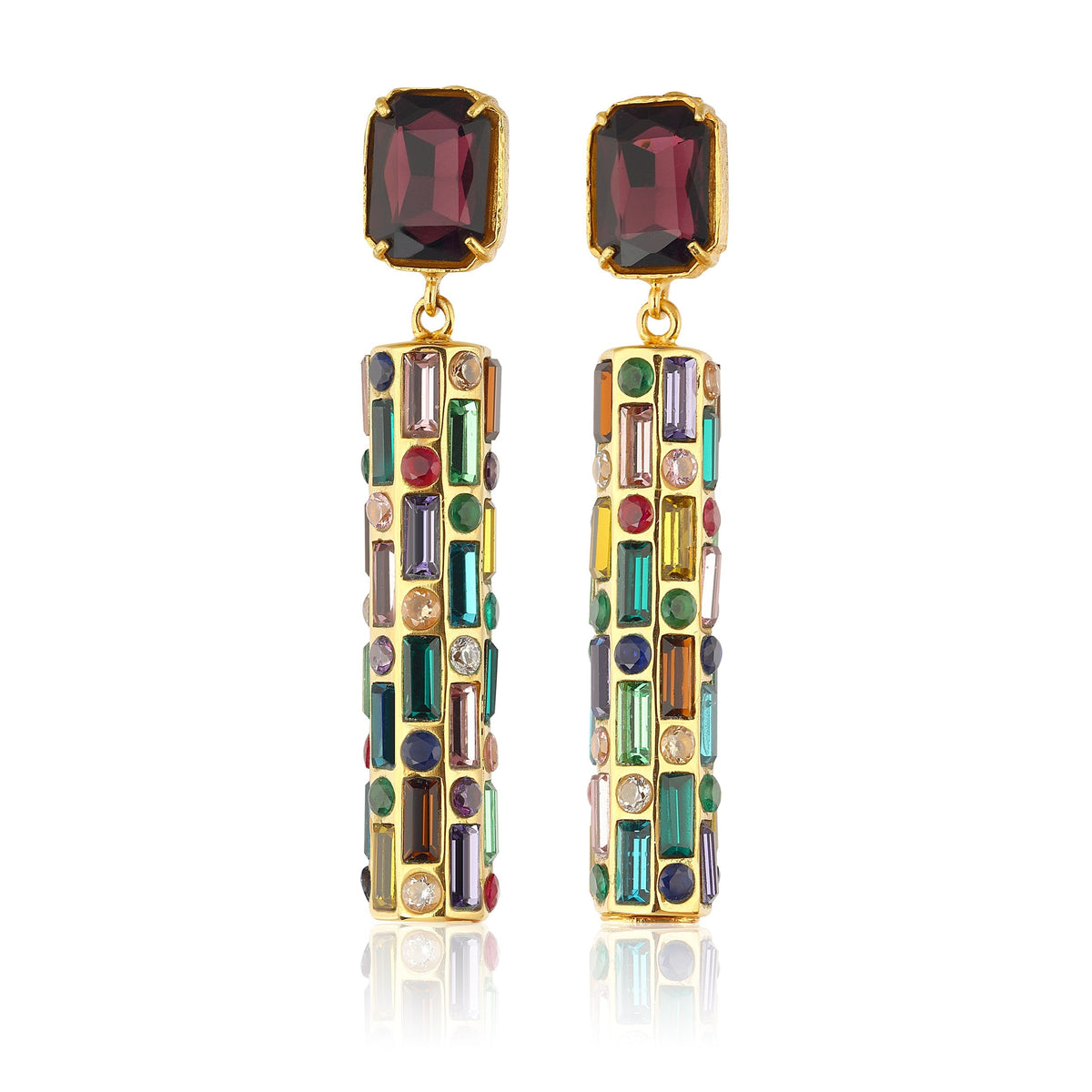 Maison Soula-Cher Drop Earrings Cherry Chocolate-Earrings-1-roqelvaxirum.shop