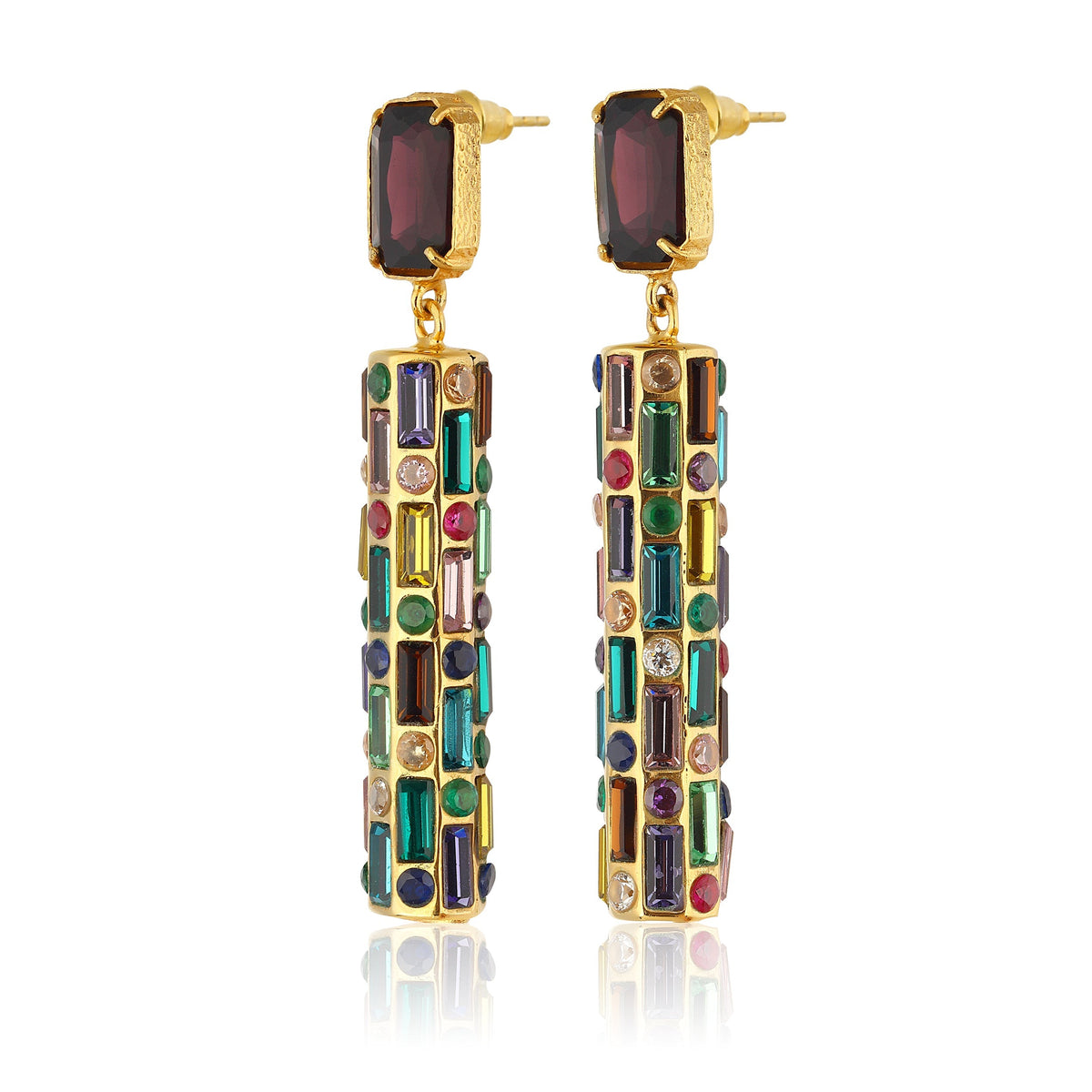 Maison Soula-Cher Drop Earrings Cherry Chocolate-Earrings-3-roqelvaxirum.shop
