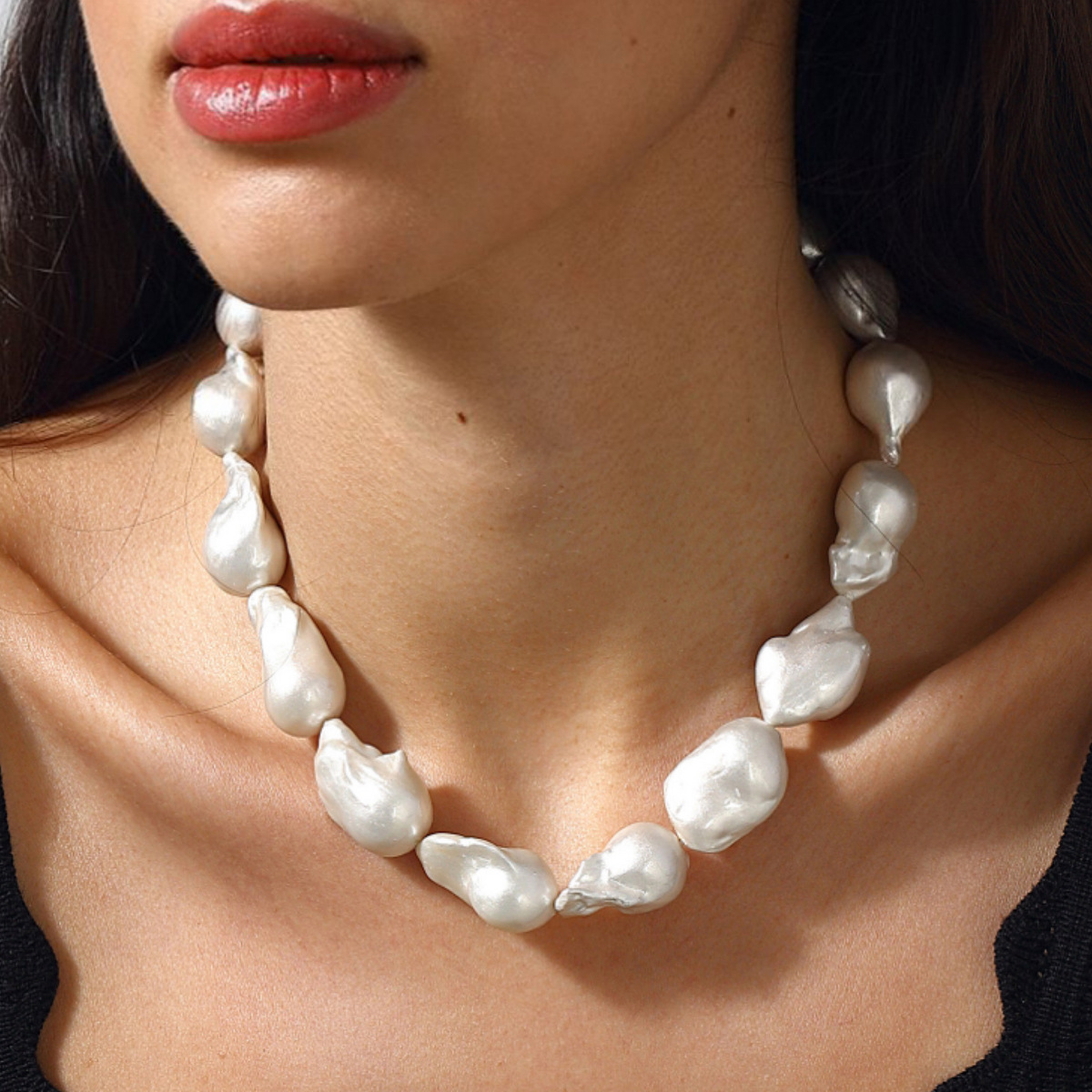 Maison Soula-La Sirena Pearl Necklace-Necklace-2-roqelvaxirum.shop