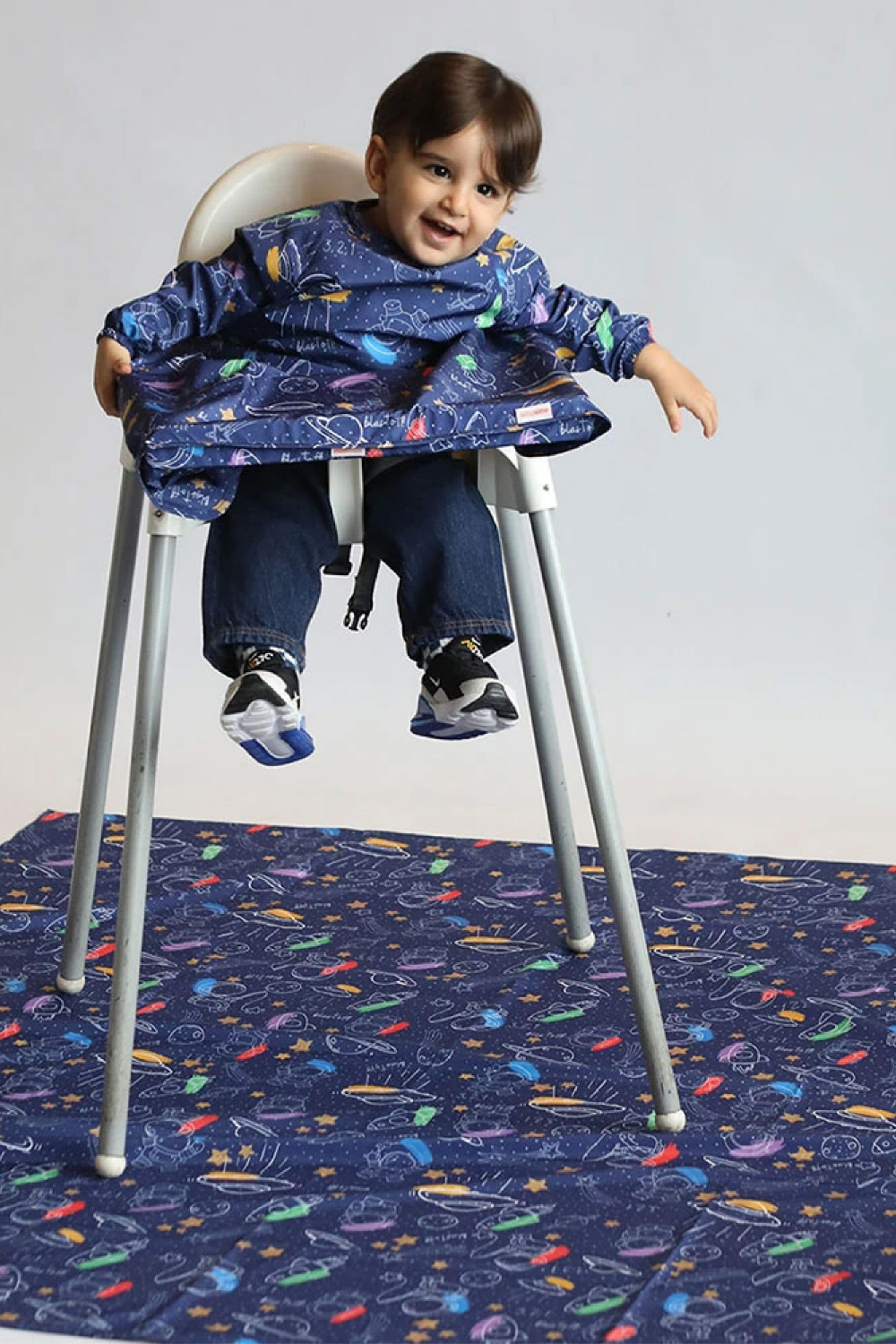 Mammam Baby-Minik Astronotlar Çok Amaçlı Su Geçirmez Yer/masa Örtüsü-Mama Önlüğü-1-roqelvaxirum.shop