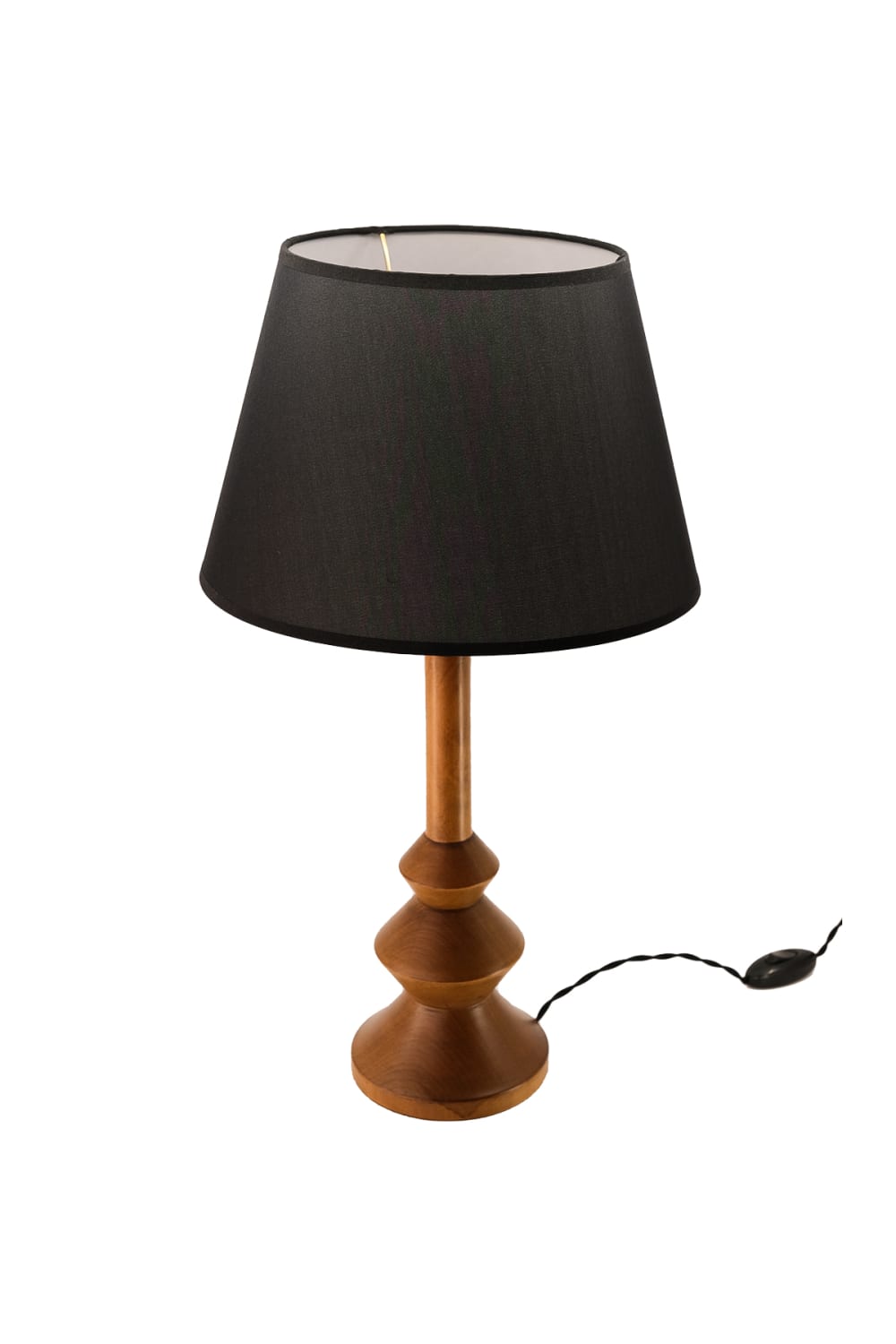 Massello Design-Elegante Ahşap Abajur Ceviz-Masa Lambası-2-roqelvaxirum.shop