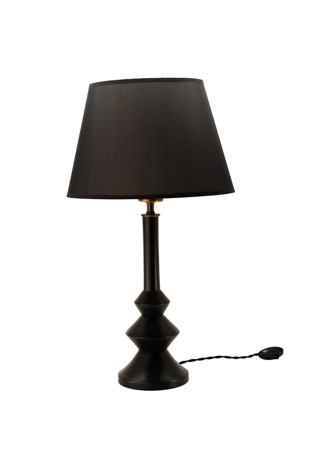 Massello Design-Elegante Ahşap Abajur Siyah-Masa Lambası-1-roqelvaxirum.shop