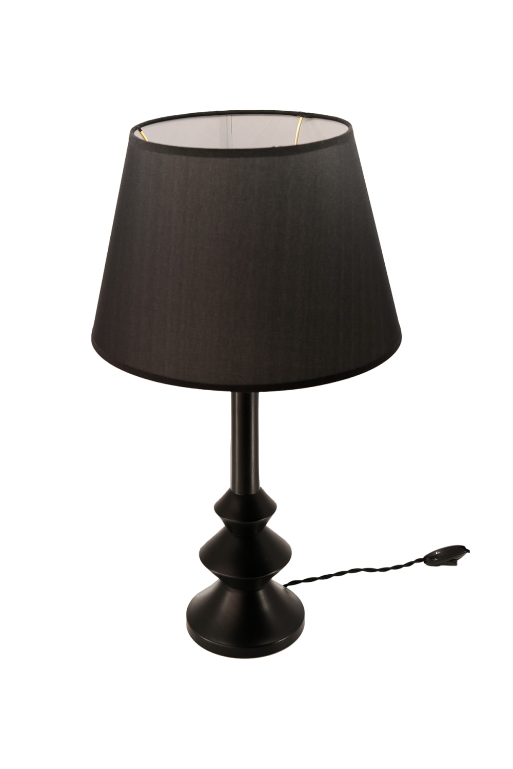 Massello Design-Elegante Ahşap Abajur Siyah-Masa Lambası-2-roqelvaxirum.shop